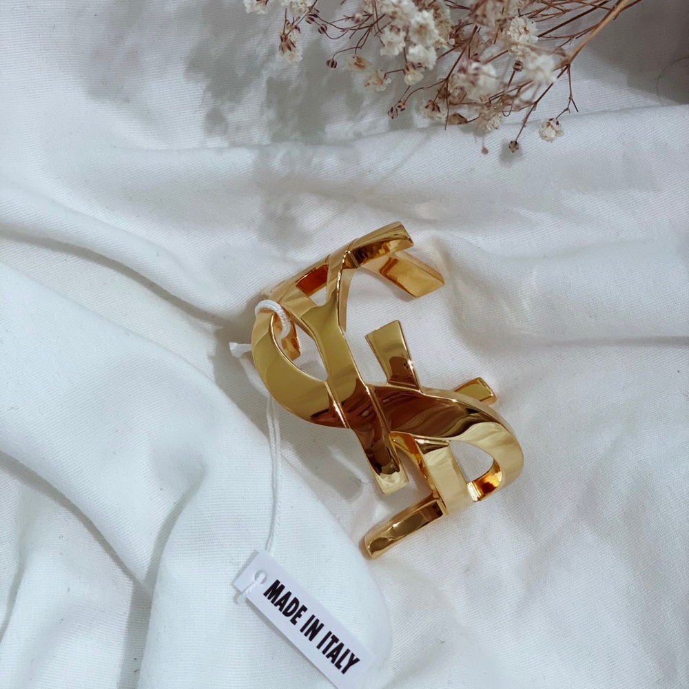 YSL Monogram Cuff Bracelet